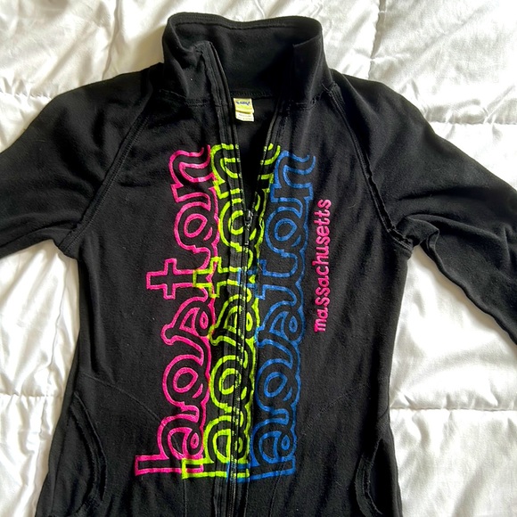 Other - Kids size medium, black, pink, green and blue Massachusetts zip up sweatshirt
